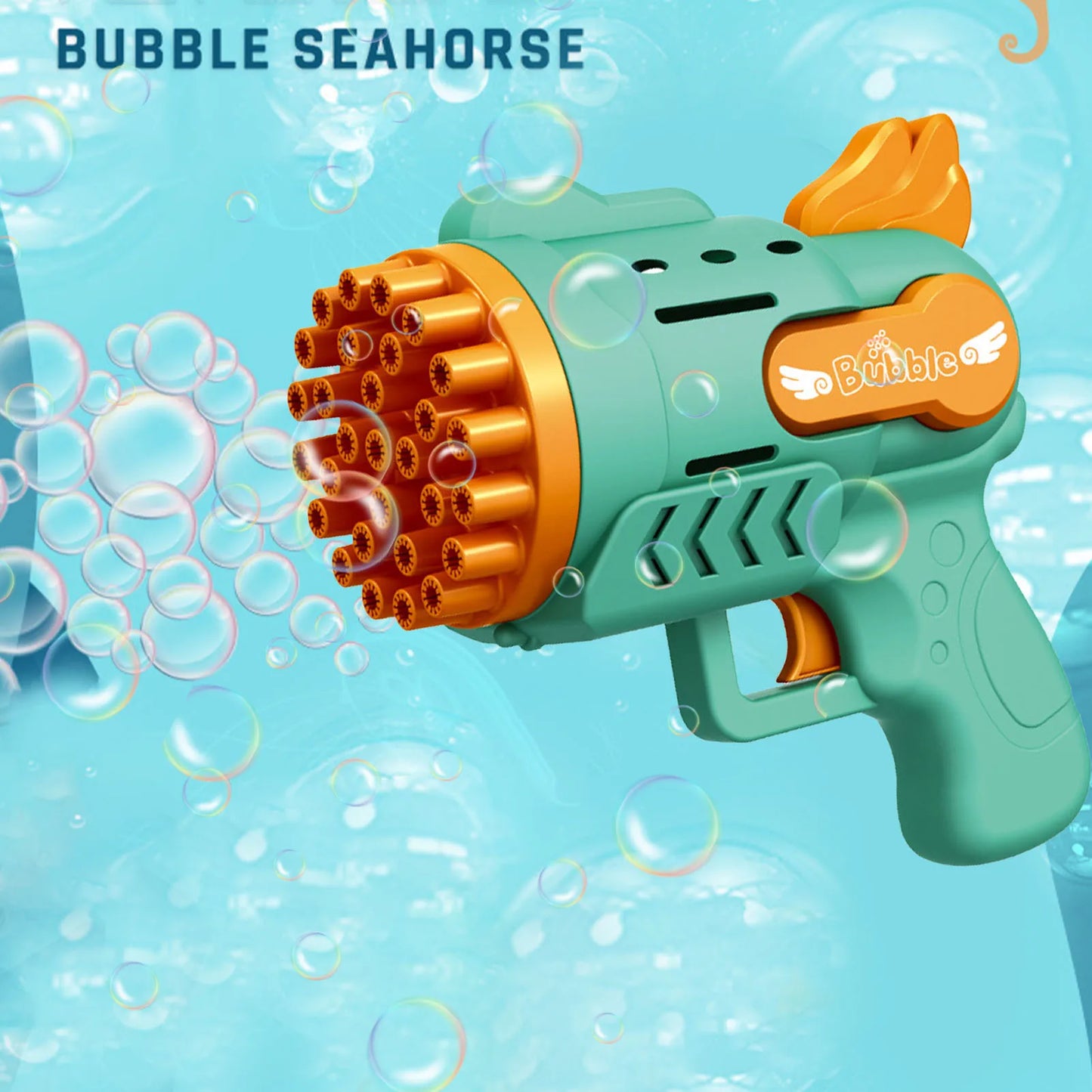 Bubble Gun Rocket 29 Hole Automatic Soap Bubbles Machine-3