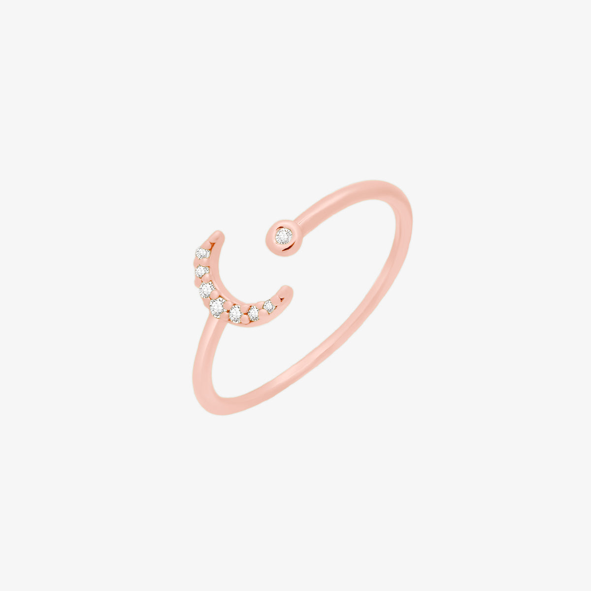 Cubic Crescent Moon Ring-6