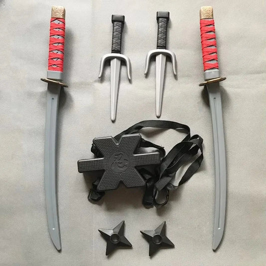 Halloween Samurai Ninja Sword Set 7 Pieces-0